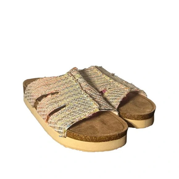 Rocket Dog Platform Sandals ANYHOO Woven Slides Women’s Shoe Size 10 Multi Color - Picture 2 of 7